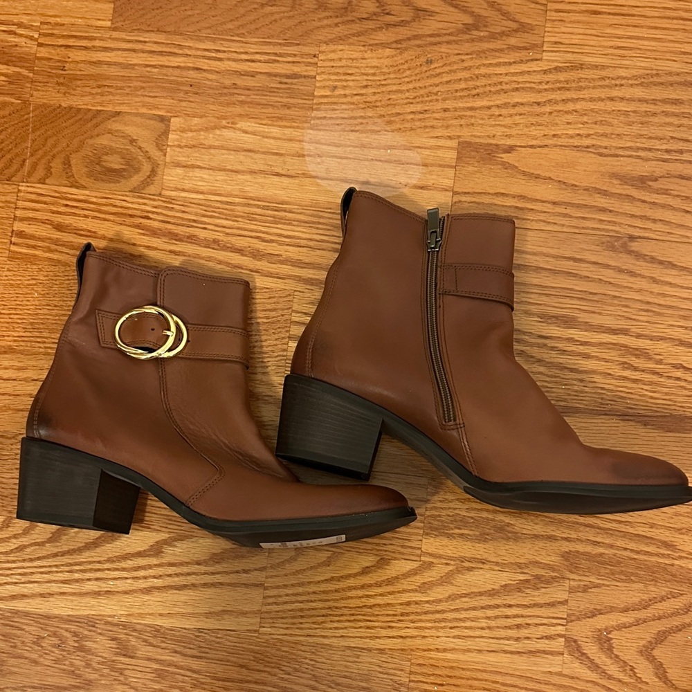 Paul Green Brown Leather Boots